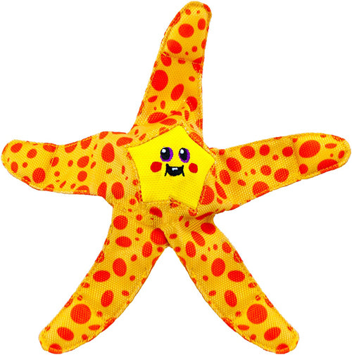 Outward Hound Floatiez Starfish Floating Dog Toy Yellow; Red Medium