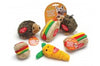 Aspen Hamburger with Squeakers Small Dog and Puppy Toy Multi-Color Small