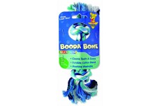 Booda 2-Knot Rope Bone Dog Toy 2 Knots Rope Bone Multi-Color Extra Small