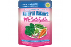 Natural Balance Pet Foods Platefulls Chicken and Salmon Formula in Gravy Cat Wet Food 3 oz 24 Pack