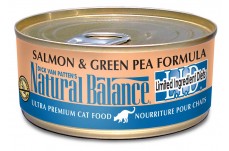 Natural Balance Pet Foods L.I.D. Salmon and Green Pea Formula Canned Cat Wet Food 5.5 oz 24 Pack