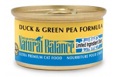 Natural Balance Pet Foods L.I.D. Duck and Green Pea Formula Canned Cat Wet Food 5.5 oz 24 Pack