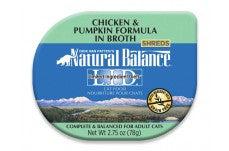 Natural Balance Pet Foods L.I.D. Chicken and Pumpkin Formula in Broth Cat Wet Food 2.75 oz 24 Pack