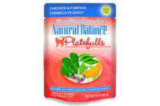 Natural Balance Pet Foods Platefulls Chicken and Pumpkin Formula in Gravy Cat Wet Food 3 oz 24 Pack