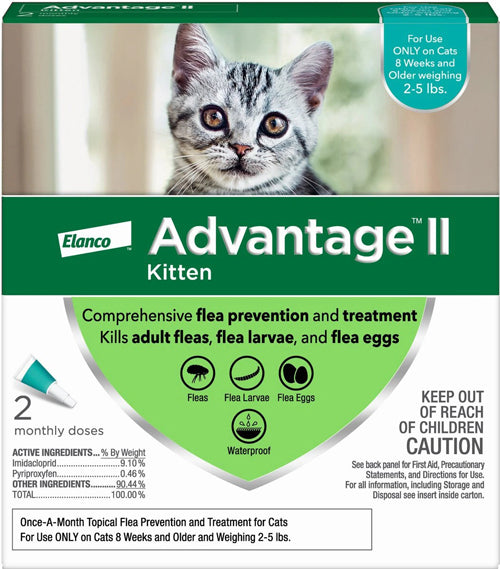 Advantage II Kitten Turquoise x2-Pack