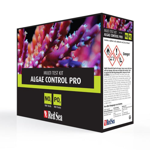 Red Sea Algae Control Management Pro Multi Testing Kit Nitrate: 100 tests Phosphate: 100 tests