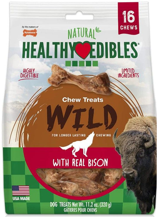 Nylabone Natural Healthy Edibles Wild Bison Chew Treats