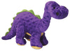 goDog Dinos Bruto with Chew Guard Technology Tough Plush Dog Toy Purple Large