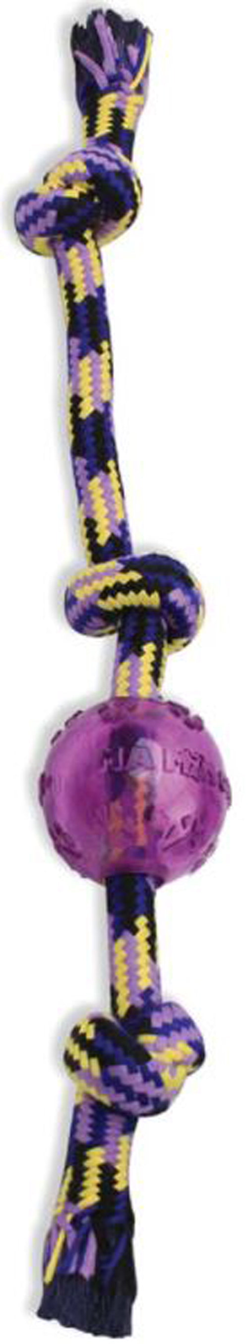 Mammoth Pet Products Braidys Tug with TPR Ball Dog Toy Assorted 20 in Large