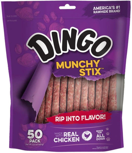 Dingo Munchy Stix Chicken & Rawhide Chews (No China Sourced Ingredients)