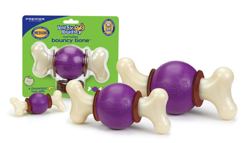 Busy Buddy Bouncy Bone Dog Chew Multi-Color Large