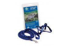 PetSafe Premier Come With Me Kitty Harness and Bungee Leash Combo Royal Blue; Navy Large