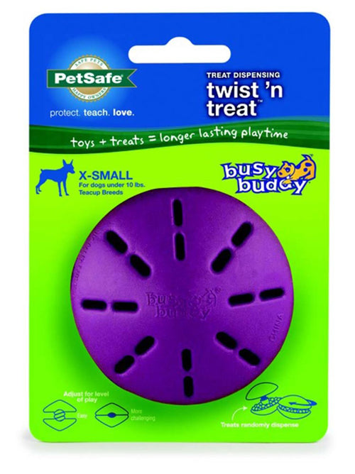 Busy Buddy Twist n Treat Toy Purple Extra-Small