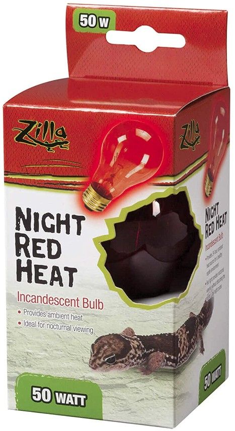 Zilla Incandescent Night Red Heat Bulb for Reptiles