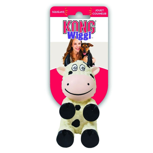 Kong Wiggi Cow Dog Toy