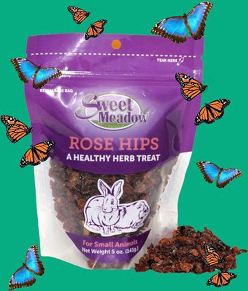 Sweet Meadow Farm Rose Hips Healthy Herb Small Animal Treat 1ea-5 oz