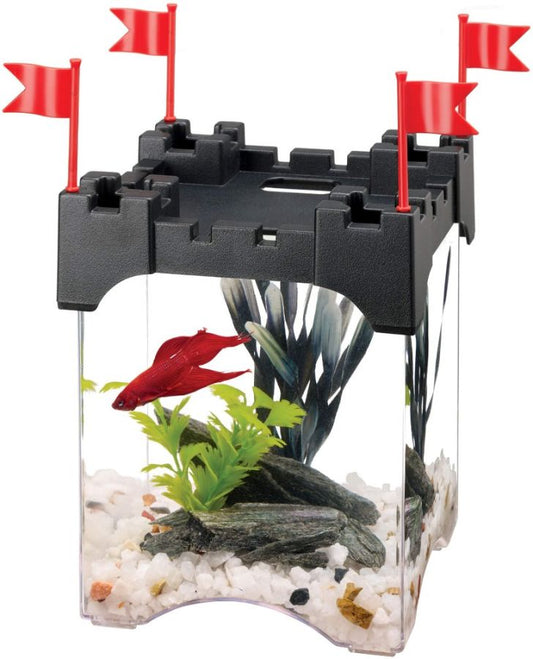 Aqueon Betta Castle Aquarium Kit - Black