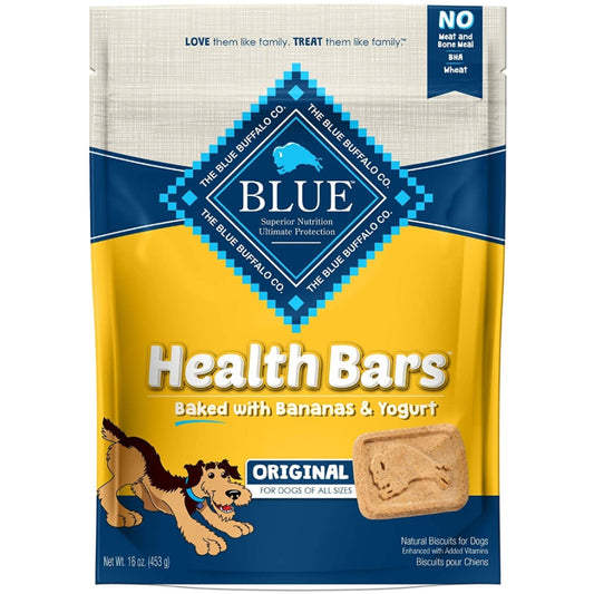 Blue Buffalo Health Bars Dog Biscuits - Baked with Bananas & Yogurt