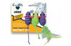 OurPets Three Twined Mice Catnip Toy Green; Purple 3 Pack