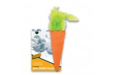 OurPets Cosmic 24 Karat Carrot Catnip Cat Toy Orange; Green