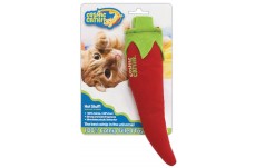 OurPets Cosmic 100% Catnip Filled Chili Pepper Hot Stuff Cat Toy Red; Green