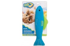 OurPets 100% Catnip Filled Fish Annette Cat Toy Blue