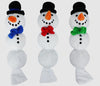 Multipet Holiday Snowman with Snowballs (Assorted Color) 11 inch