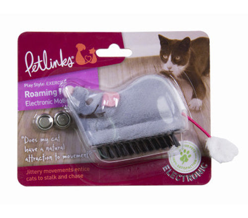 Petlinks Roaming Runner Mouse Electronic Motion Cat Toy Grey One Size