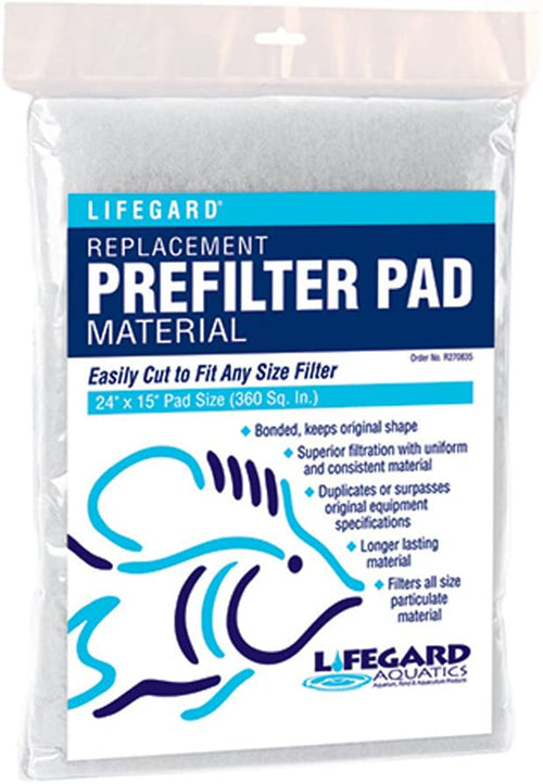 Lifegard Aquatics Prefilter & Felt Pad Combo Blue 24 in x 15 in