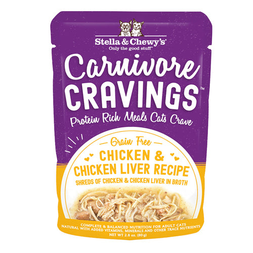 Stella and Chewys Carnivore Cravings Chicken and Chicken Liver Recipe; 2.8Oz (Case Of 24)