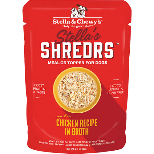 Stella and Chewys Dog Shredrs Chicken 2.8Oz. (Case Of 24)