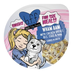 BFF Dog Wham Bam Chicken Rice Egg & Ham Cup 2.7Oz