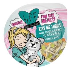 Bff Dog Kiss Me Thrice Chicken, Veggies & Rice Cup 2.7Oz