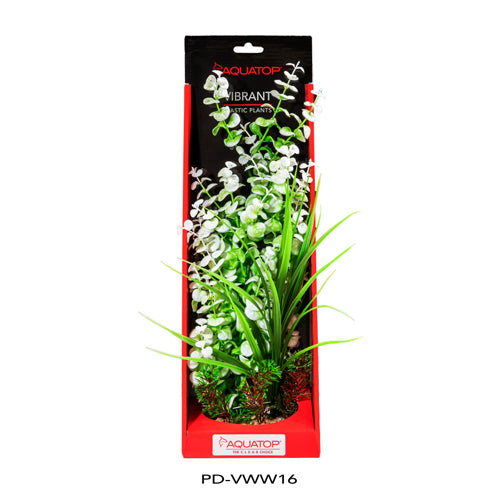 Aquatop Vibrant Wild Plant White; 1ea-16 in