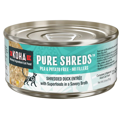 Koha Cat Grain Free Shredded Duck 2.8Oz