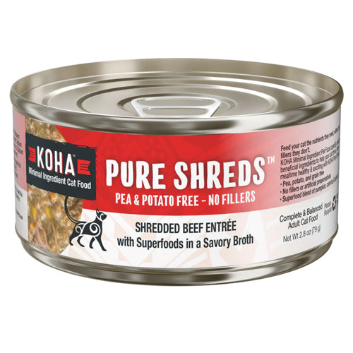 Koha Cat Grain Free Shredded Beef 2.8Oz