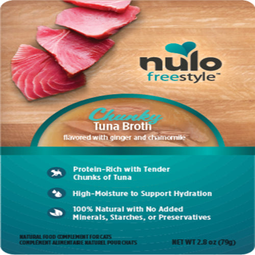Nulo FreeStyle Chunky Broths Wet Cat Food Tuna; 24ea-2.8 oz