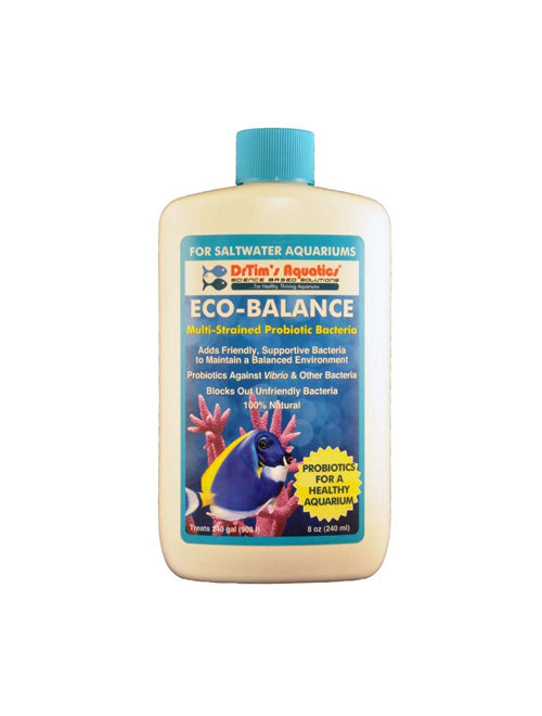 Dr. Tims Aquatics Eco-Balance Probiotic Bacteria for Saltwater Aquarium 8 fl. oz