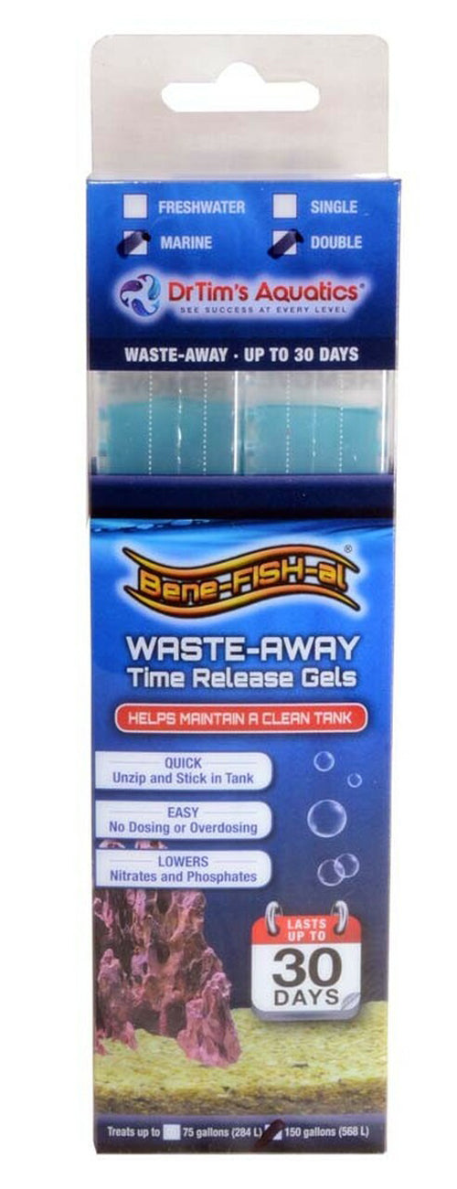 Dr. Tims Aquatics Waste-Away Marine Time Release Gel Water Clarifier 2 Pack Large