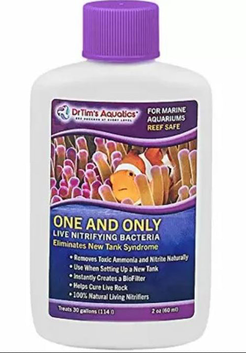 Dr. Tims Aquatics One and Only Live Nitrifying Bacteria for Reef Aquarium 2 fl. oz