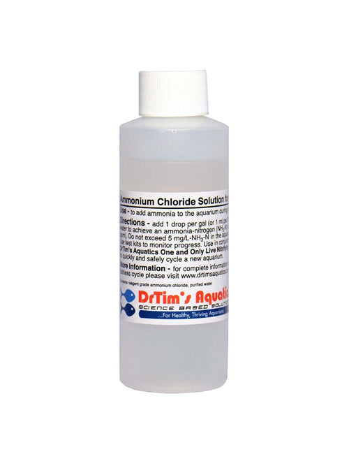 Dr. Tims Aquatics Ammonium Chloride Solution for Fishless Cycling 8 oz