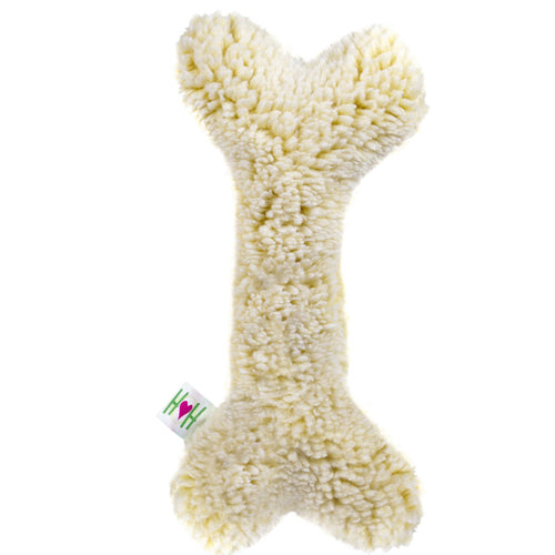 Hugglehounds Dog Fleece Bone Squeaker Pink 2 Foot