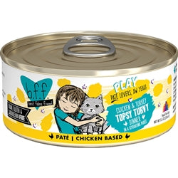 BFF Cat Play Chicken and Turkey Topsy Turvy Dinner 5.5oz. (Case Of 8)