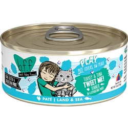 BFF Cat Play Turkey and Tuna Tweet Me! Dinner 5.5oz. (Case Of 8)