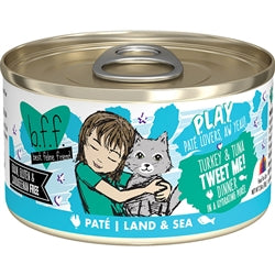 BFF Cat Play Turkey and Tuna Tweet Me! Dinner 2.8oz. (Case Of 12)