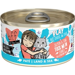 BFF Cat Play Salmon and Tuna Tuck Me In Dinner 2.8oz. (Case Of 12)