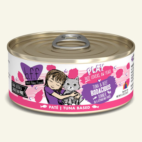 BFF Cat Play Tuna and Beef Bodacious Dinner 5.5oz.(Case Of 8)