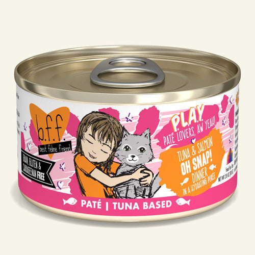 BFF Cat Play Tuna and Salmon Oh Snap Dinner 5.5 oz. (Case Of 8)