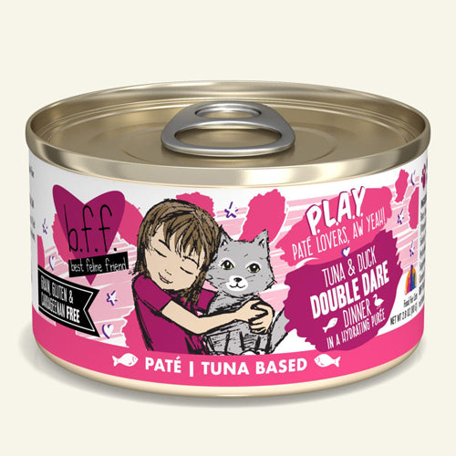 BFF Cat Play Tuna and Duck Double Dare Dinner 3oz. (Case Of 12)