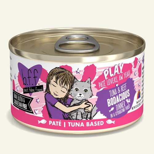 BFF Cat Play Tuna and Beef Bodacious Dinner 2.8oz.(Case Of 12)